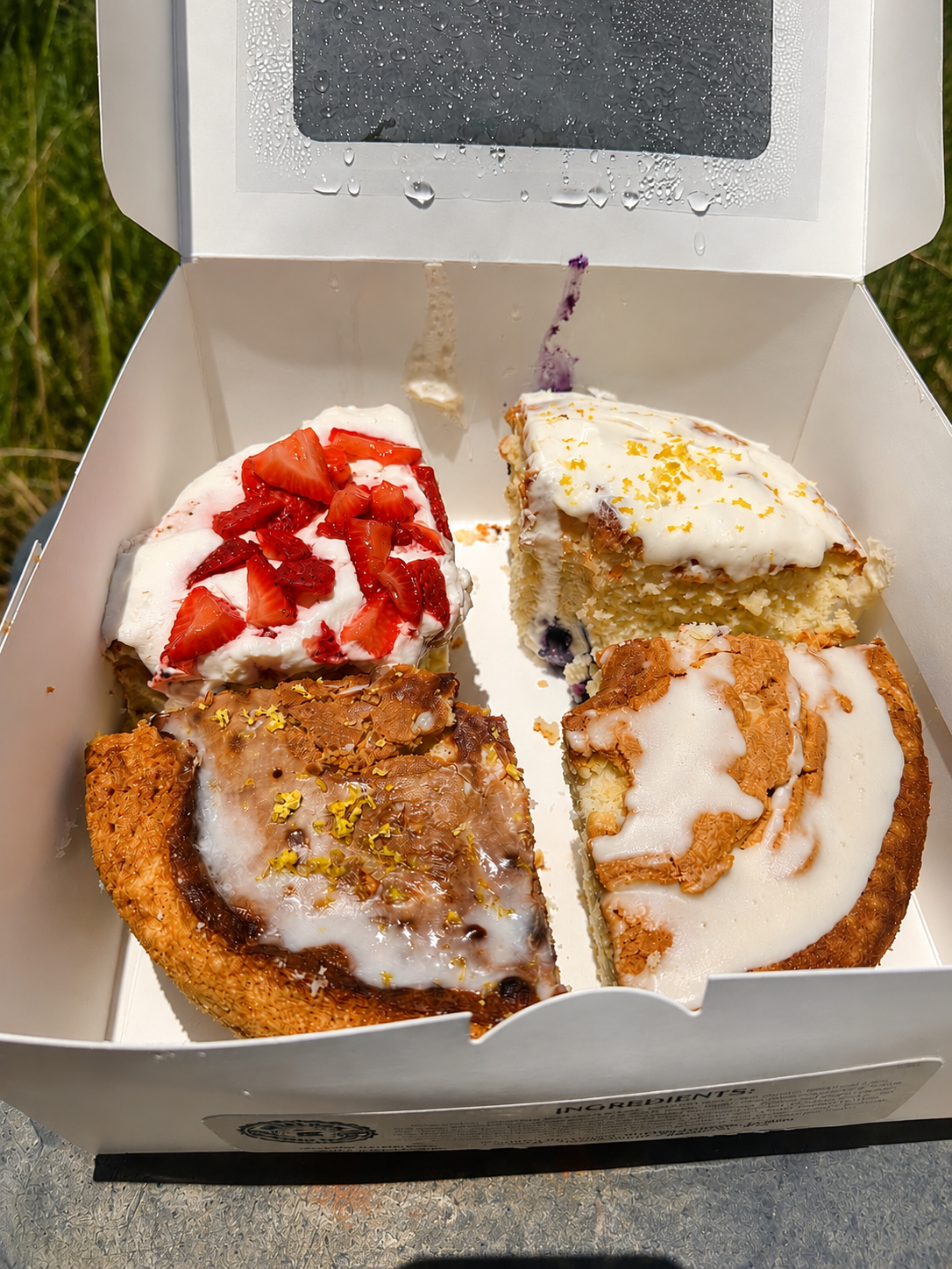 The Heirloom Sampler Box — four quarter-slices of signature flavors