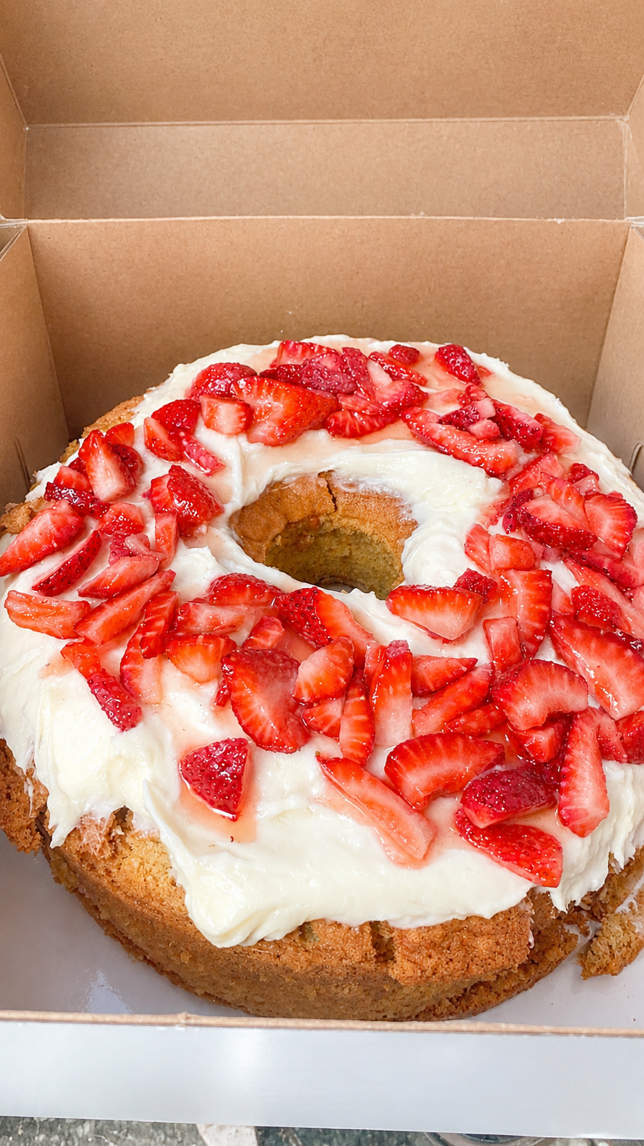 Strawberry Cream Pound Cake